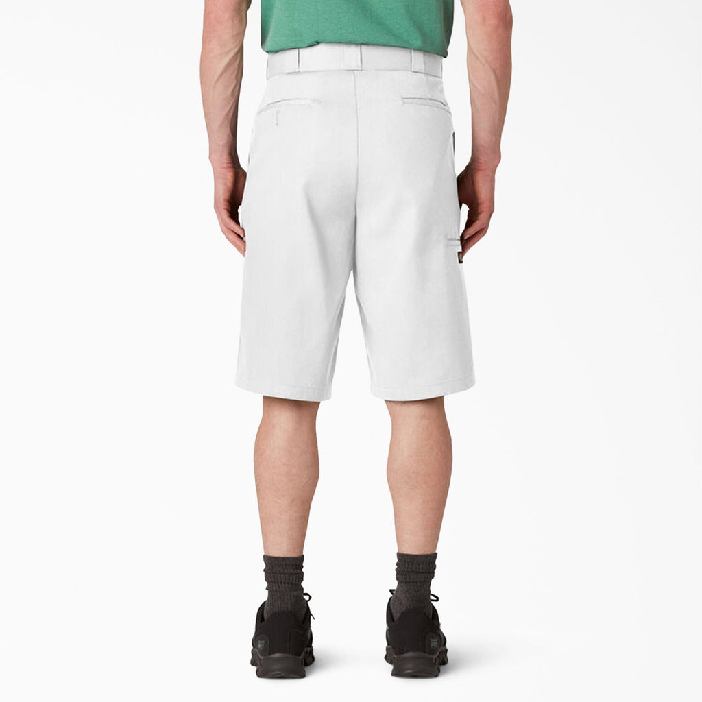 Dickies Relaxed Fit Work Shorts 13" - White Bottoms Dickies 