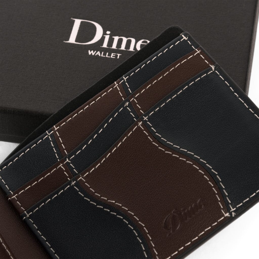 Dime Wave Leather Wallet - Black Accessories Dime 