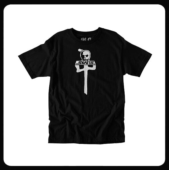 RDS x Skull Skates T-shirt - Black/White T-Shirts + Longsleeves RDS 