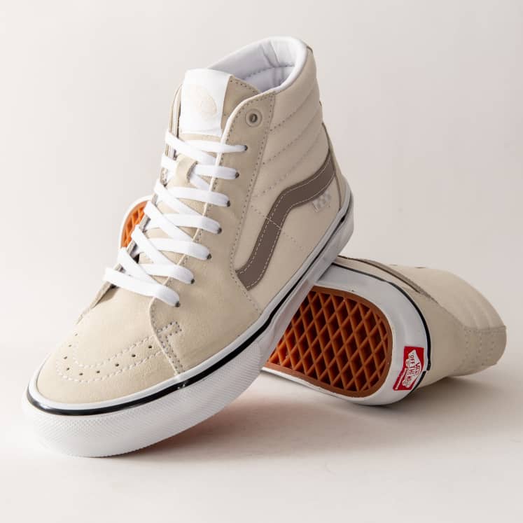 Vans Skate Sk8-Hi Shoe - Bone White Men's Shoes Vans 