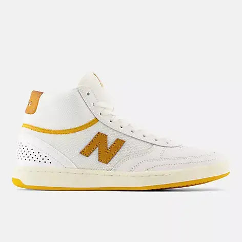 New Balance 440 High Shoe - White/Yellow Men's Shoes New Balance 