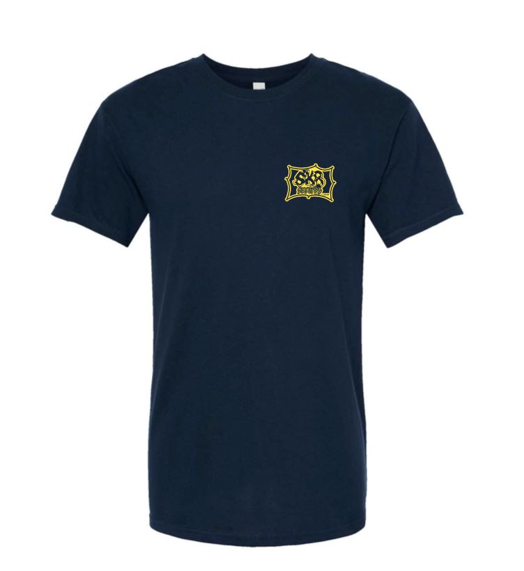 Sk8 Skates Double OG Logo Tee T-Shirts + Longsleeves Sk8 Skates Navy Small 