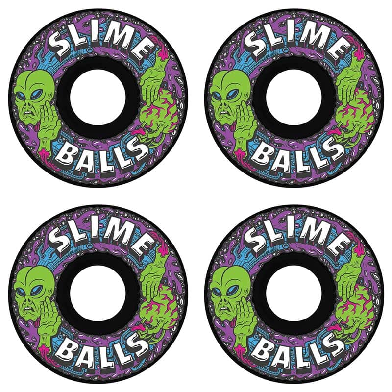Slime Balls Alien Mini OG Slime Black Wheel 78A 54.5mm Wheels Slime Balls 