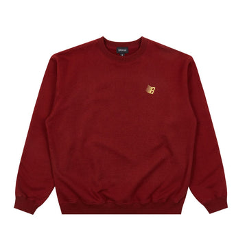 Bronze 56K Logo Crewneck - Burgandy Hoodies + Crewnecks Bronze56K 