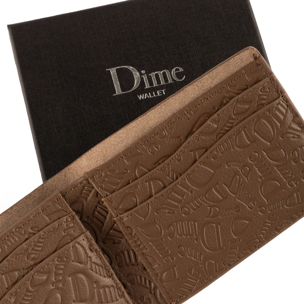 Dime Haha Leather Wallet - Walnut Accessories Dime 