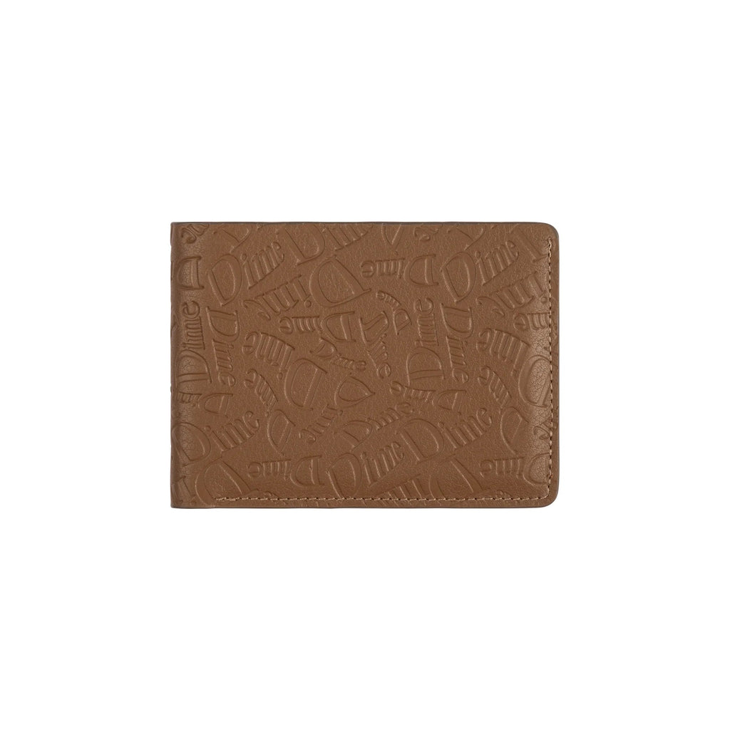 Dime Haha Leather Wallet - Walnut Accessories Dime 