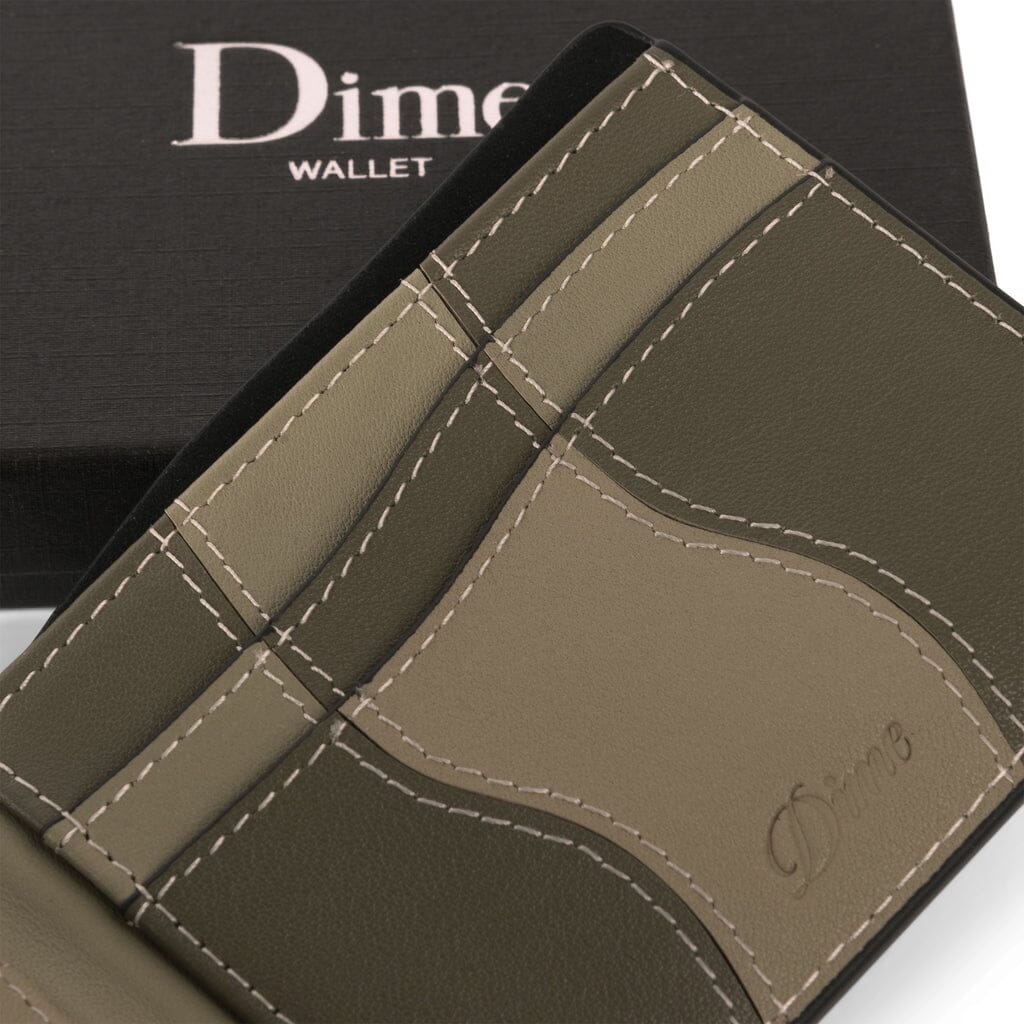Dime Wave Leather Wallet - Sage Accessories Dime 