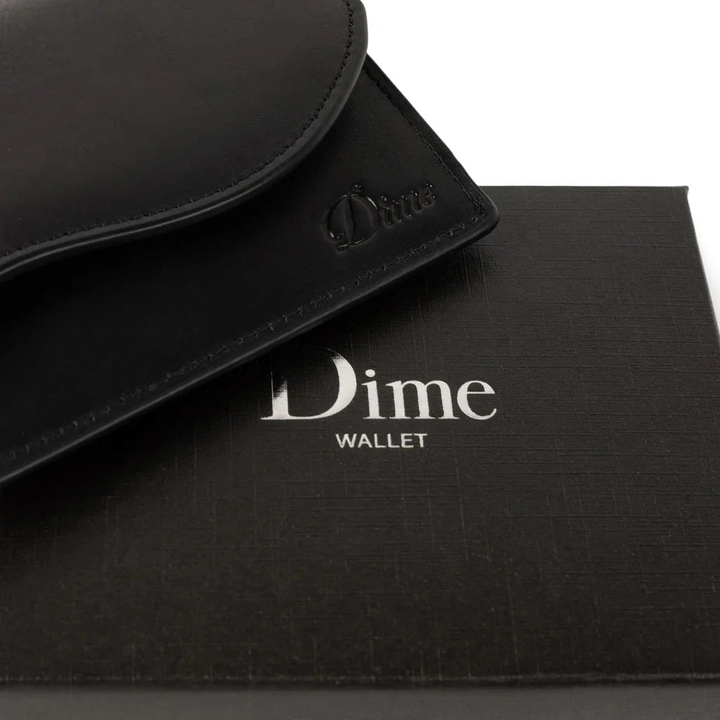 Dime Chain Leather Wallet - Black Backpacks Dime 