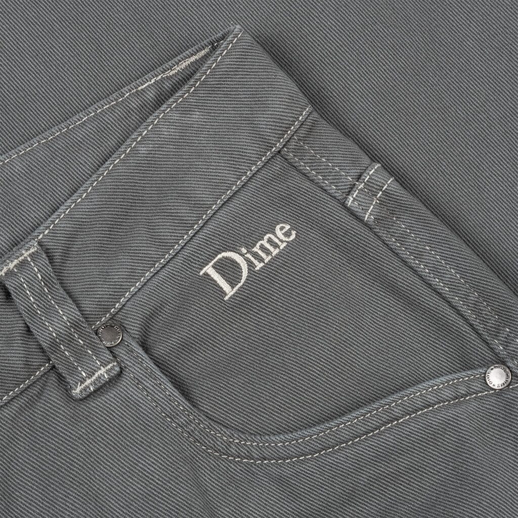 Dime Classic Baggy Denim Pants -Dark Grey Bottoms Dime 