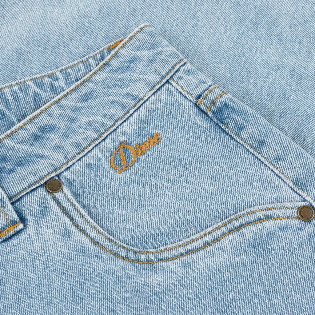 Dime Classic Baggy Denim Pants - Blue Washed Bottoms Dime 