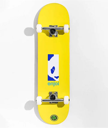 Enjoy Box Panda FP Complete 8.125 - Yellow Complete Skateboard Enjoi 