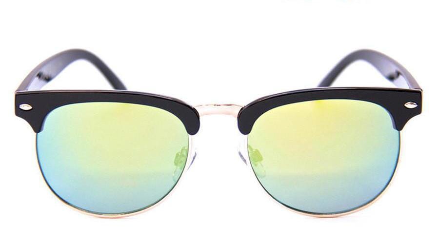 Happy Hour G2S Sunglasses Sunglasses Happy Hour Gloss Black / Gold Mirror 