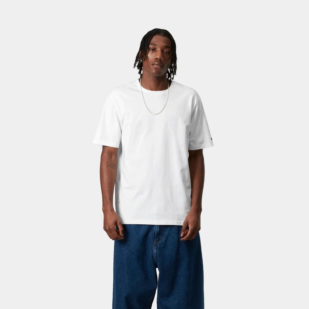Carhartt WIP Base T-shirt - White T-Shirts + Longsleeves Carhartt WIP 