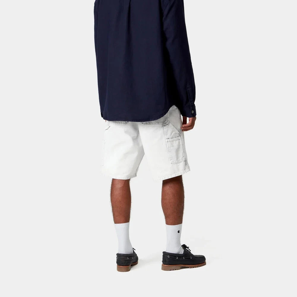 Carhartt WIP SIngle Knee Short - Black Chalk Wash Shorts Carhartt WIP 