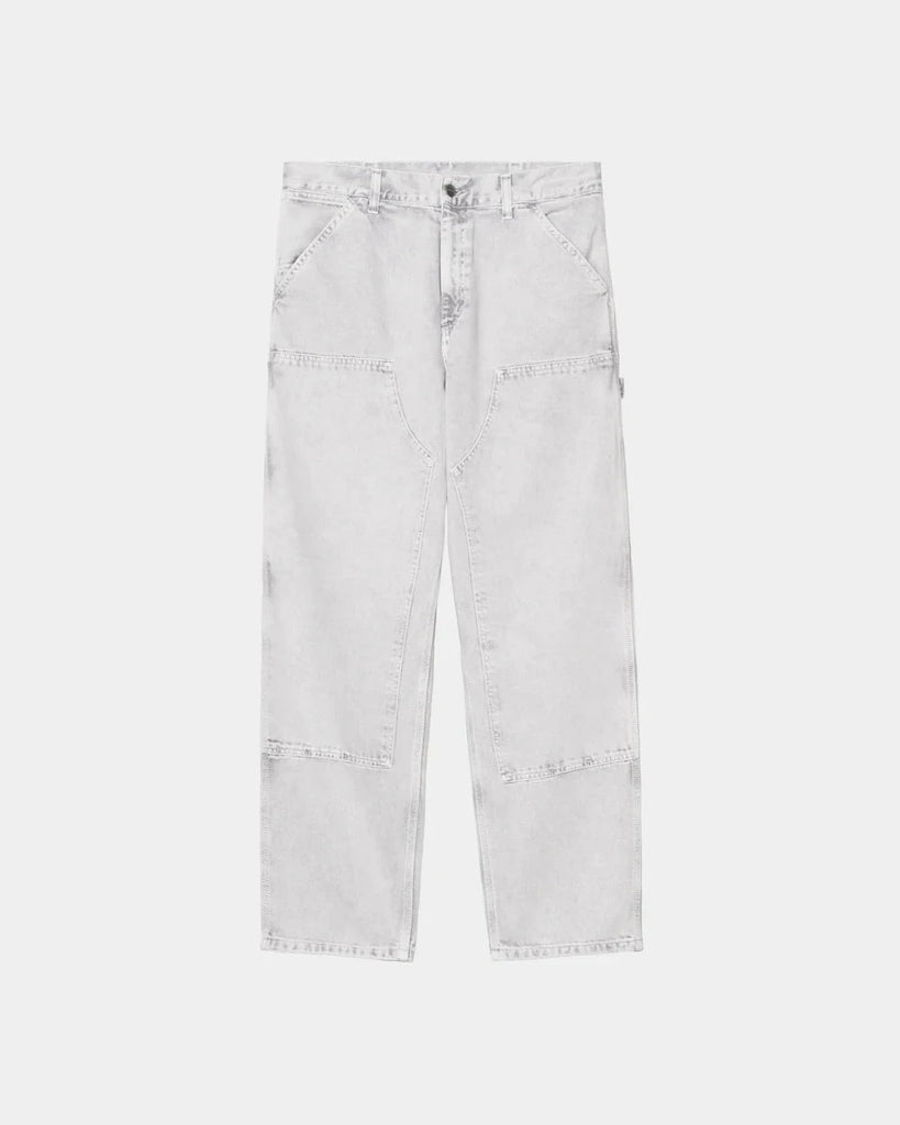 Carhartt WIP Double Knee Pant - Chalk Washed Bottoms Carhartt WIP 