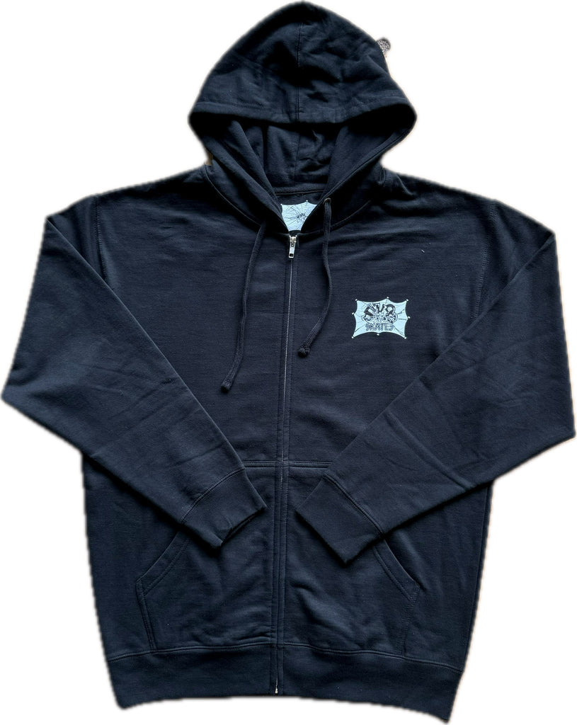 Sk8 Skates Shatter Logo Zip-Up Hoodie - Black Hoodies + Crewnecks Sk8 Skates 