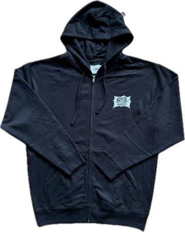 Sk8 Skates Shatter Logo Zip-Up Hoodie - Black Hoodies + Crewnecks Sk8 Skates 