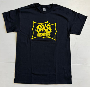 Sk8 Skates OG Logo T-shirt - Black/Yellow T-Shirts + Longsleeves Sk8 Skates 
