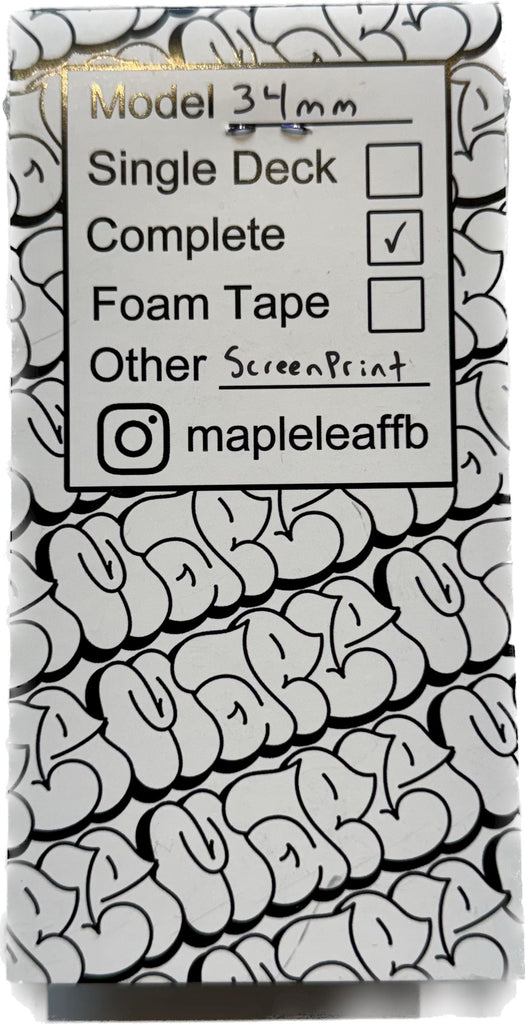 Maple Leaf Fingerboard Complete Sk8 Skates 