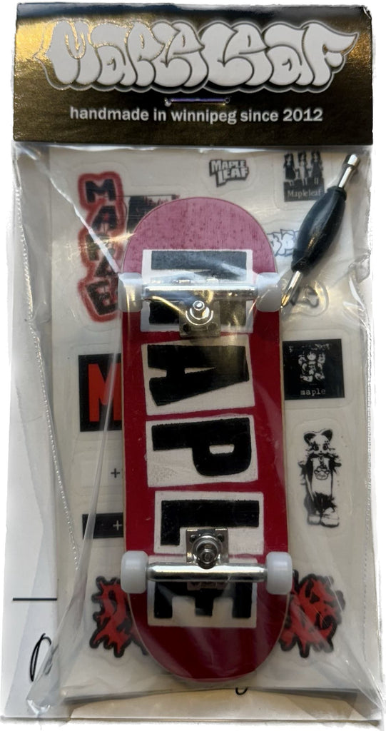 Maple Leaf Fingerboard Complete Sk8 Skates Maker 32mm 