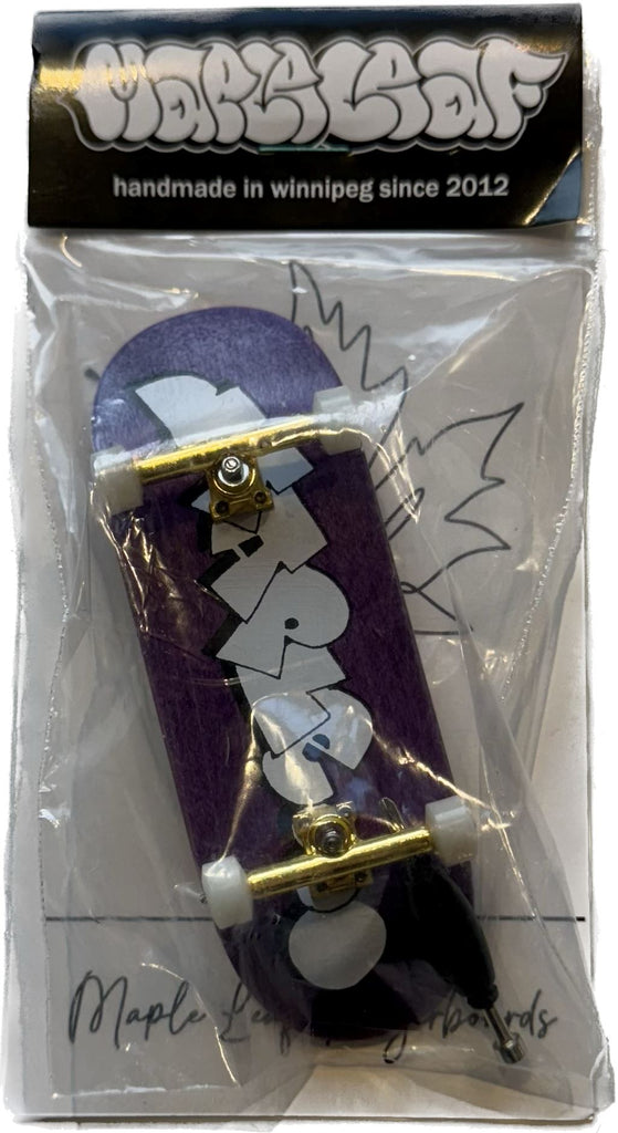 Maple Leaf Fingerboard Complete Sk8 Skates Gooby (Purple) 34mm Hi 
