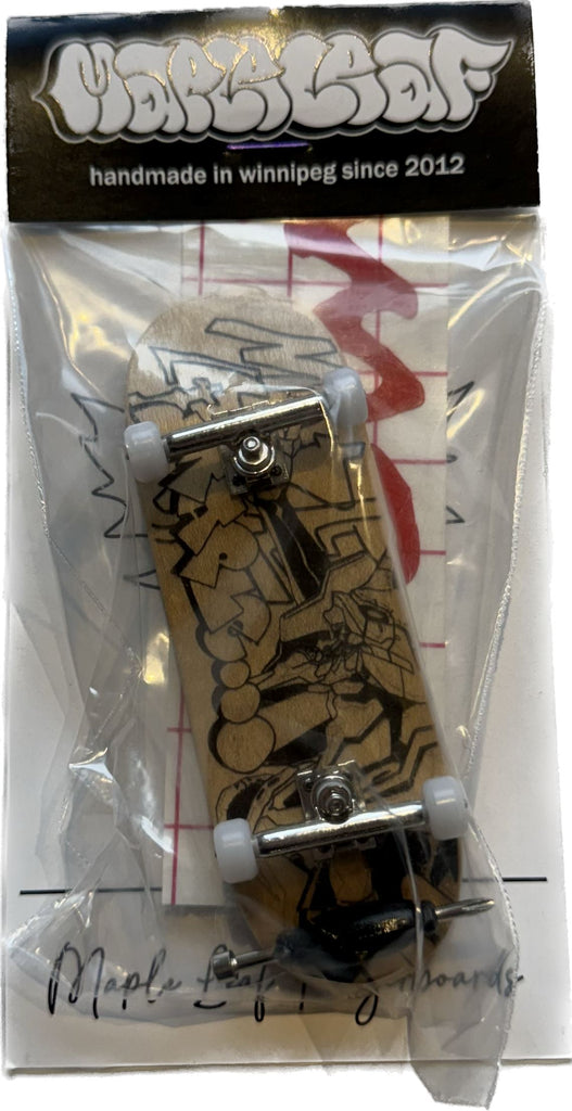Maple Leaf Fingerboard Complete Sk8 Skates Eva 32mm Hi 