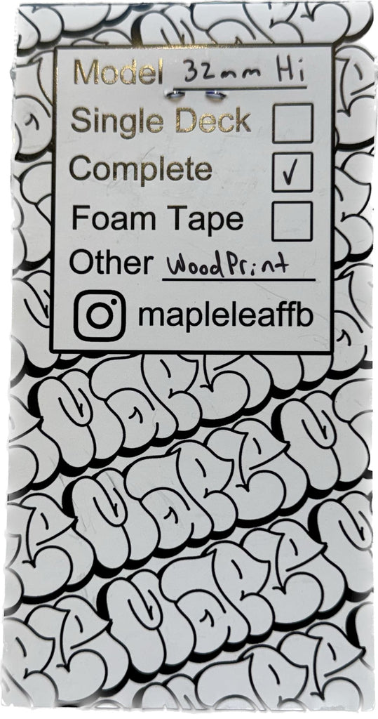 Maple Leaf Fingerboard Complete Sk8 Skates 