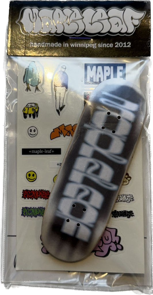 Maple Leaf Fingerboard Deck Sk8 Skates Misty 32mm 