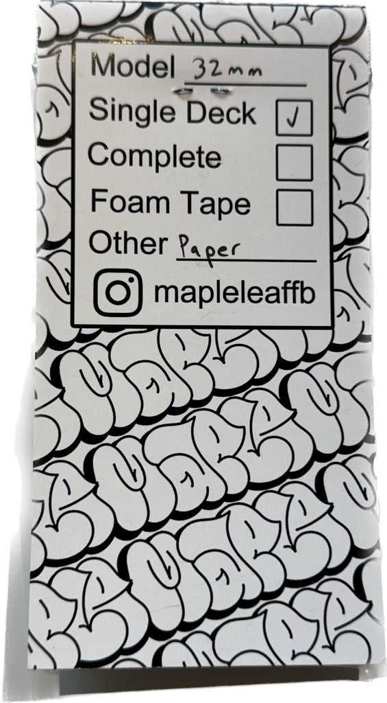 Maple Leaf Fingerboard Deck Sk8 Skates 