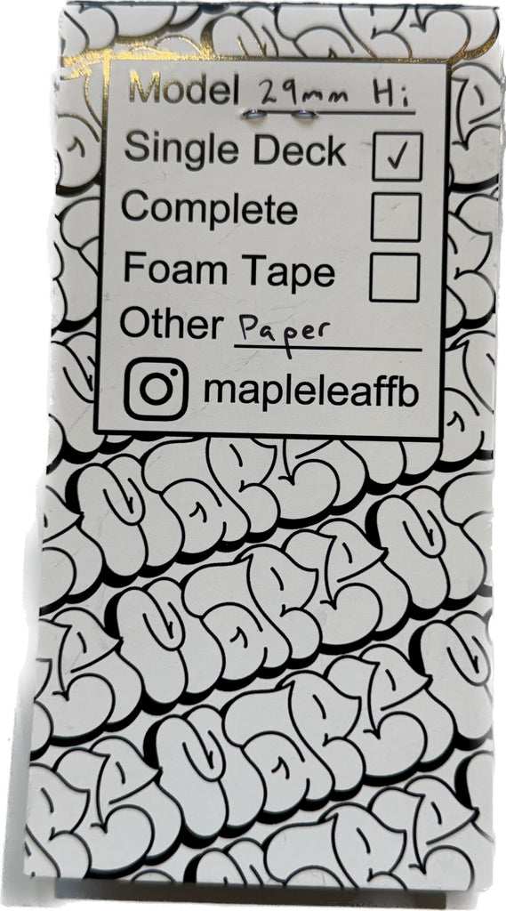 Maple Leaf Fingerboard Deck Sk8 Skates 