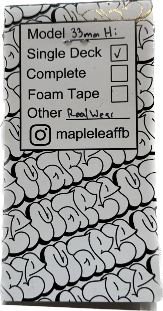 Maple Leaf Fingerboard Deck Sk8 Skates 