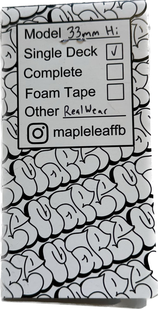 Maple Leaf Fingerboard Deck Sk8 Skates 