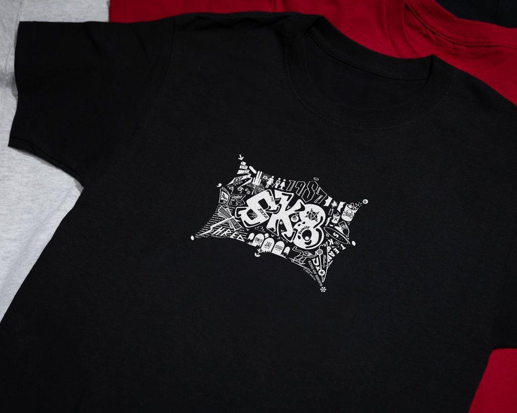 Sk8 Skates Throwback Logo T-shirt - Black T-Shirts + Longsleeves Sk8 Skates 