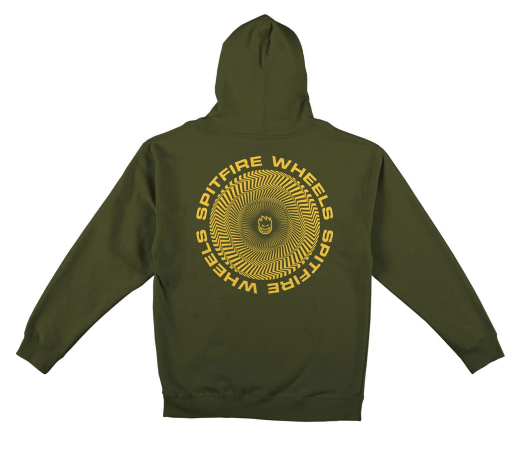 Spitfire Classic Vortex Hoodie - Army Hoodies + Crewnecks Spitfire 