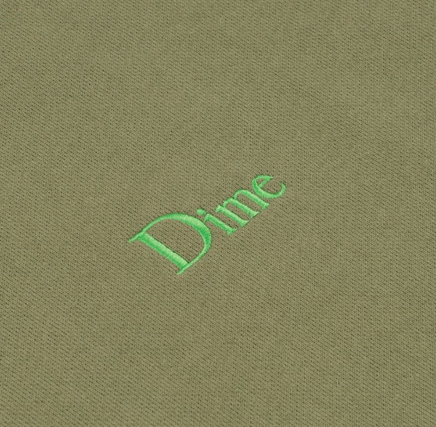 Dime Classic Logo Sweatpant - Army Green Bottoms Dime 