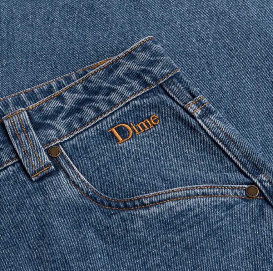 Dime Classic Baggy Denim Pant - Indigo Wash Bottoms Dime 