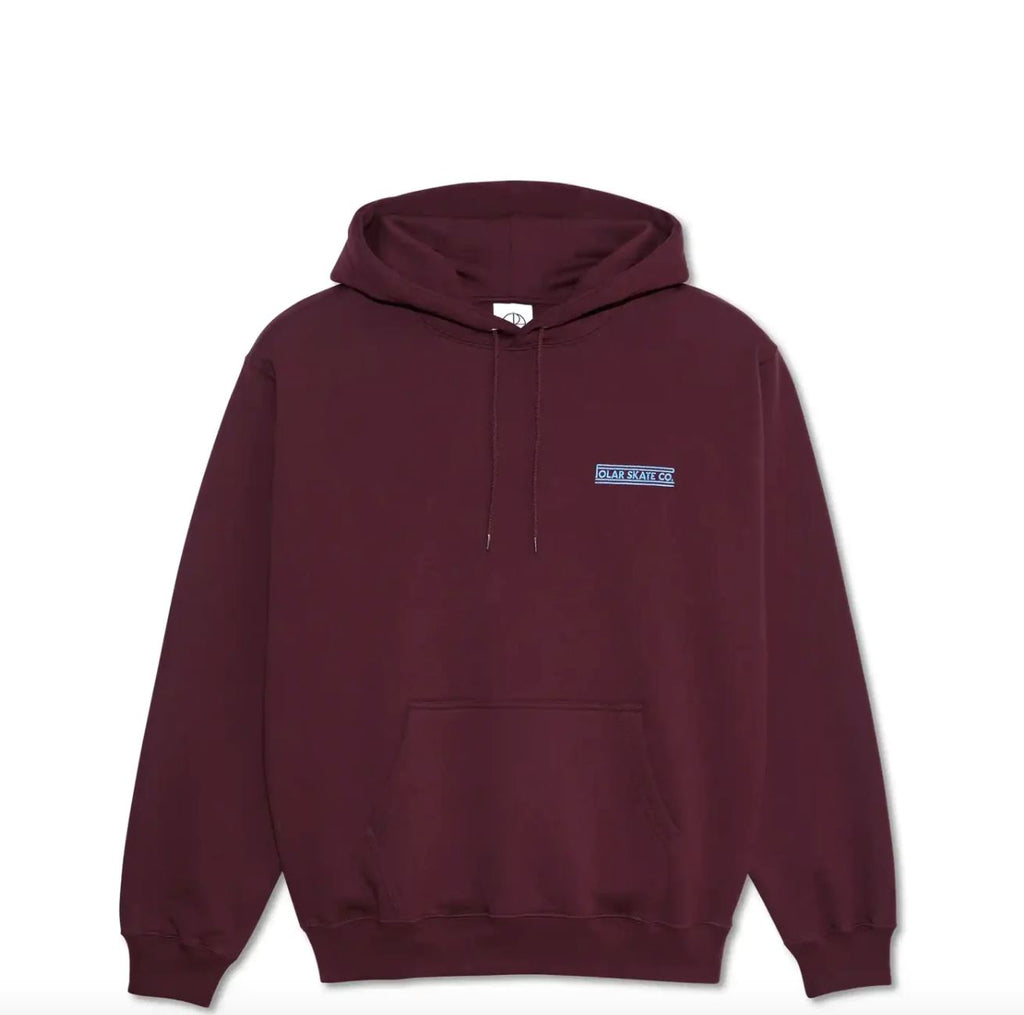 Polar Dave Hoodie - Dark Wine Hoodies + Crewnecks Polar 