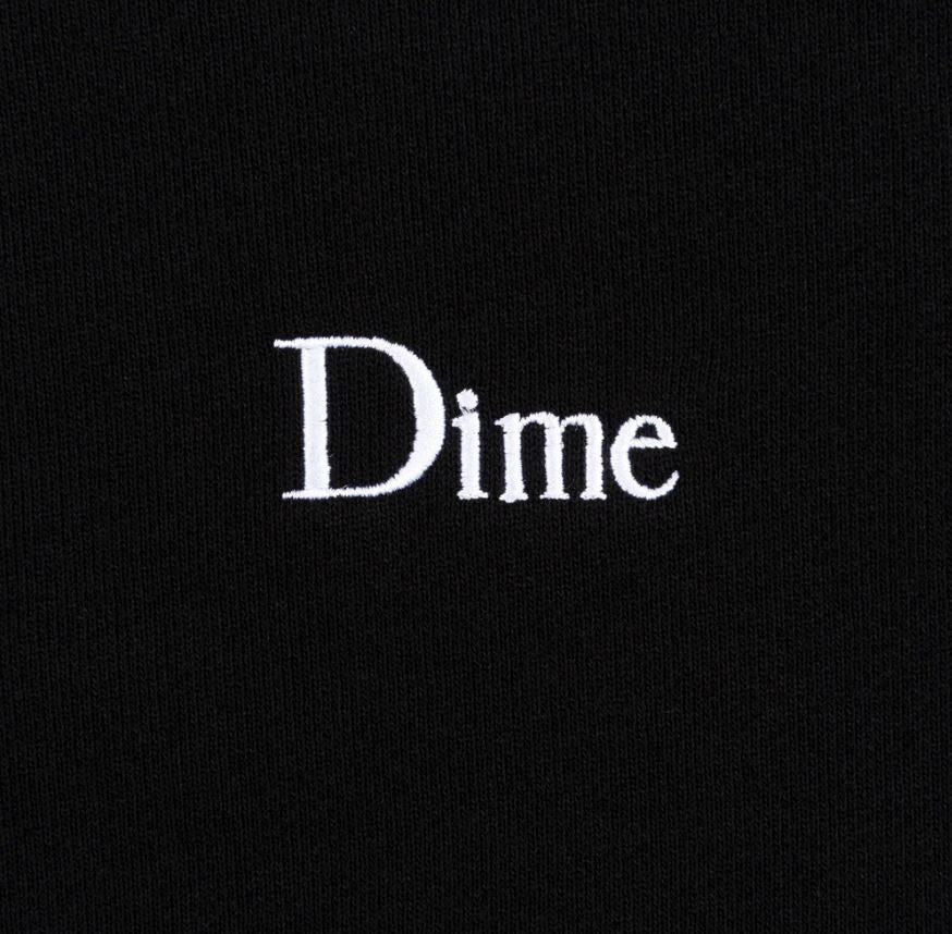 Dime Classic Small Logo Hoodie - Black Hoodies + Crewnecks Dime 