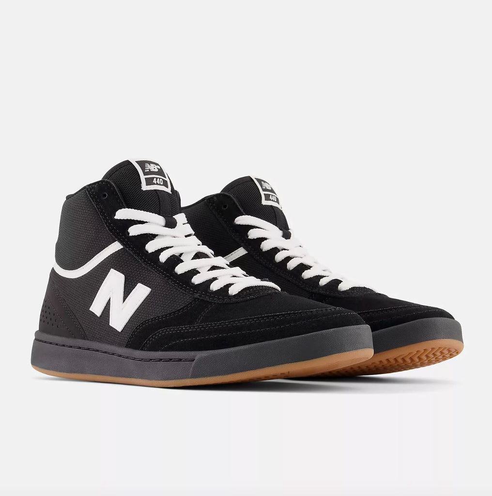 NB Numeric 440 High Shoe - Black/White Men's Shoes New Balance 