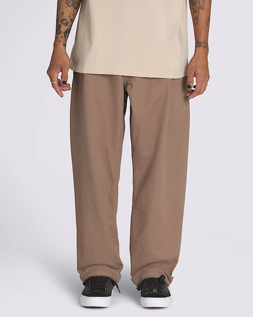 Vans Skate Loose Pleated Pant - Walnut Bottoms Vans 