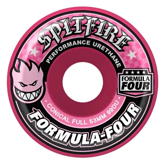 Spitfire Conical Full Wheel 99A 53mm - Pink Wheels Spitfire 
