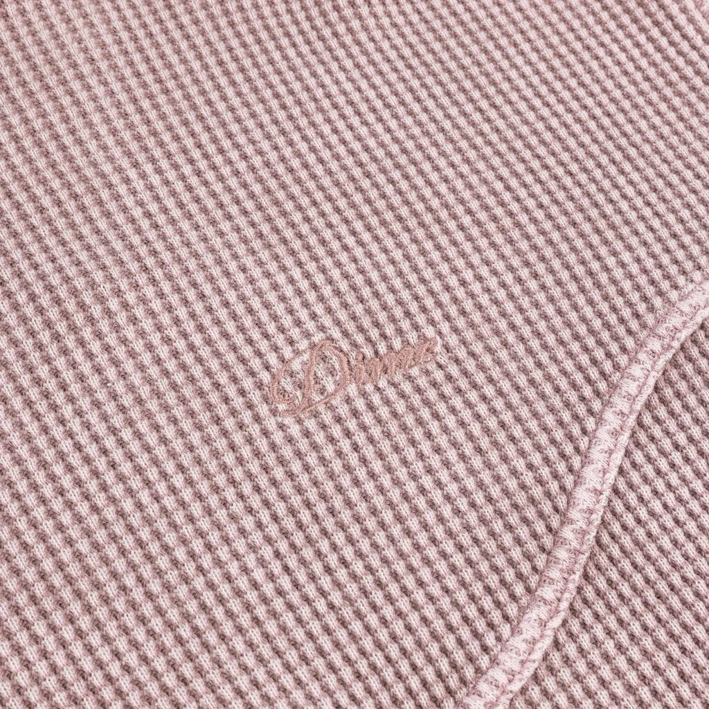 Dime Premium Waffle Zip Hoodie - Faded Mauve Hoodies + Crewnecks Dime 
