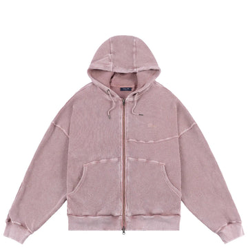 Dime Premium Waffle Zip Hoodie - Faded Mauve Hoodies + Crewnecks Dime 