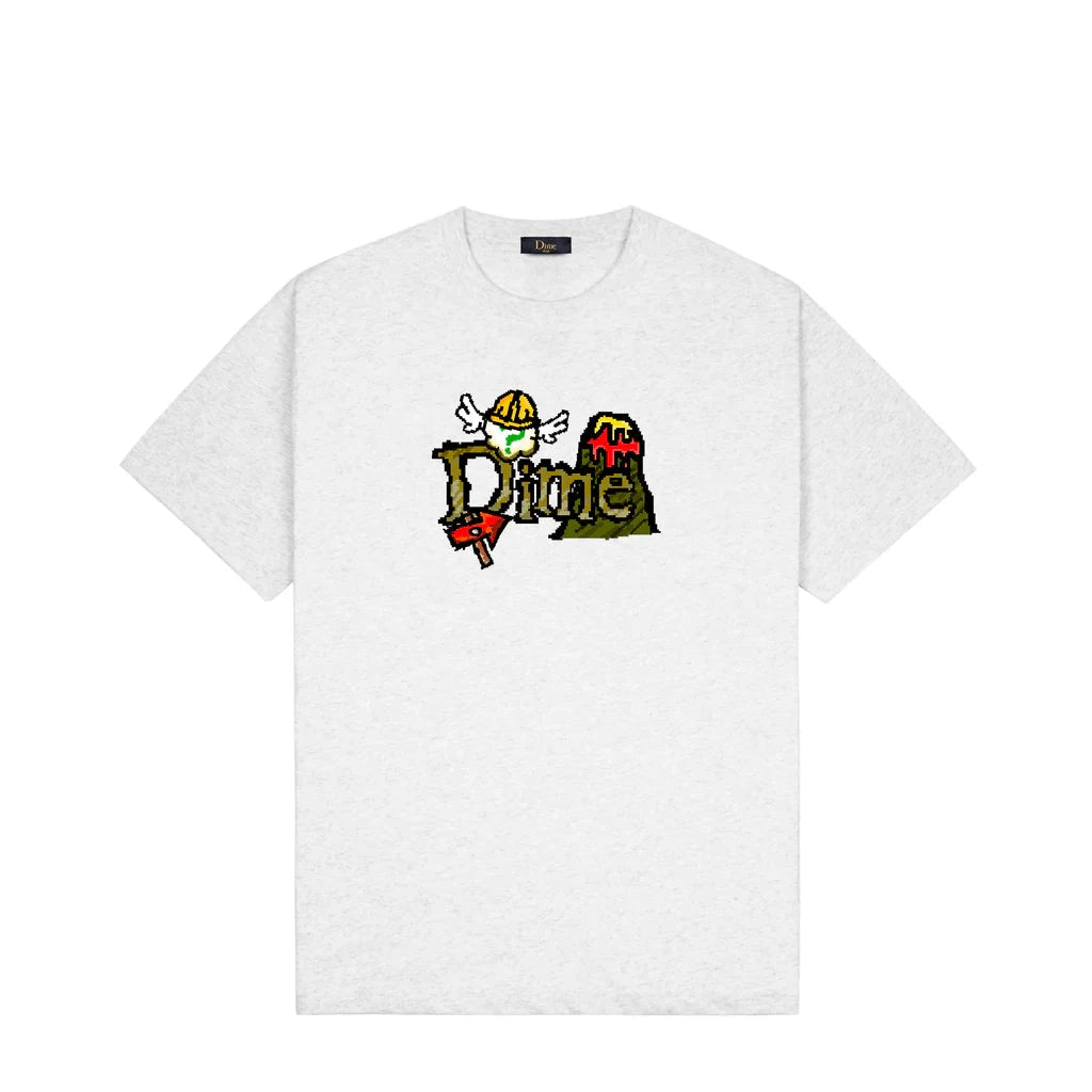 Dime Classic Fuzzy T-shirt - Ash | SK8