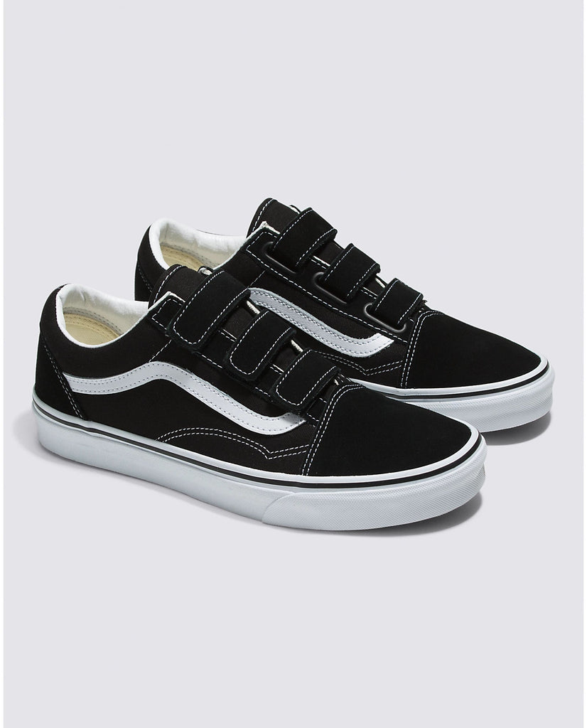 Vans Unisex Old Skool V Shoe - Black/White Women's Shoes Vans 