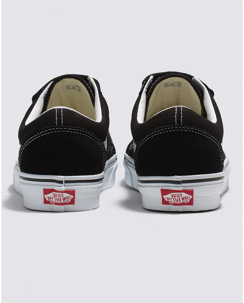 Vans Unisex Old Skool V Shoe - Black/White Women's Shoes Vans 