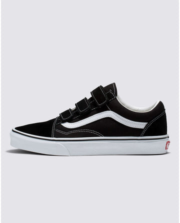 Vans Unisex Old Skool V Shoe - Black/White Women's Shoes Vans 