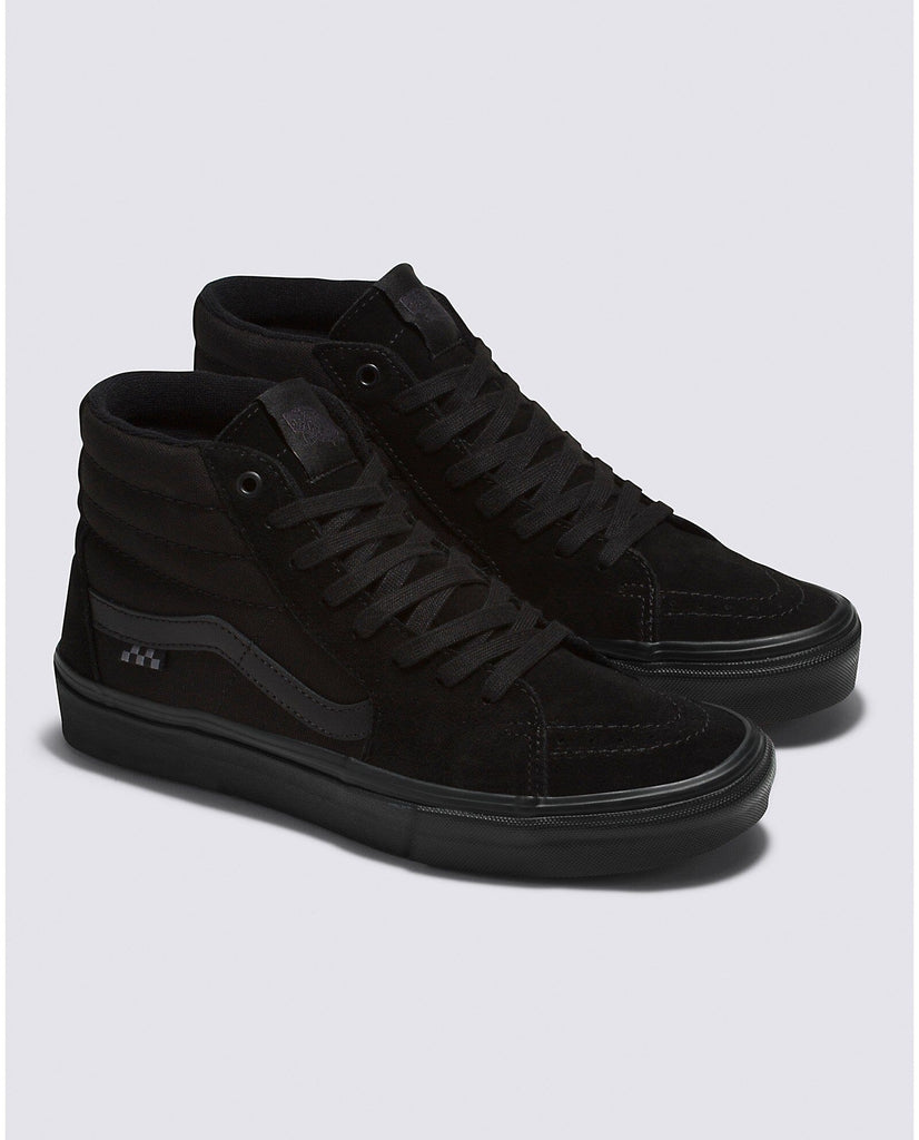 Vans Skate Sk8 Hi Shoe - Black/Black Men's Shoes Vans 