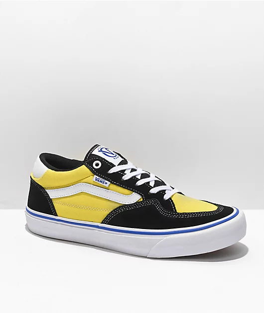 Vans Skate Rowan Shoe - Black/Yellow SIZE 5 Men's Shoes Vans 