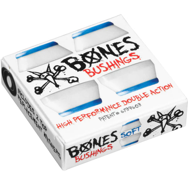 Bones Soft Bushings 81A - White Hardware Bones 